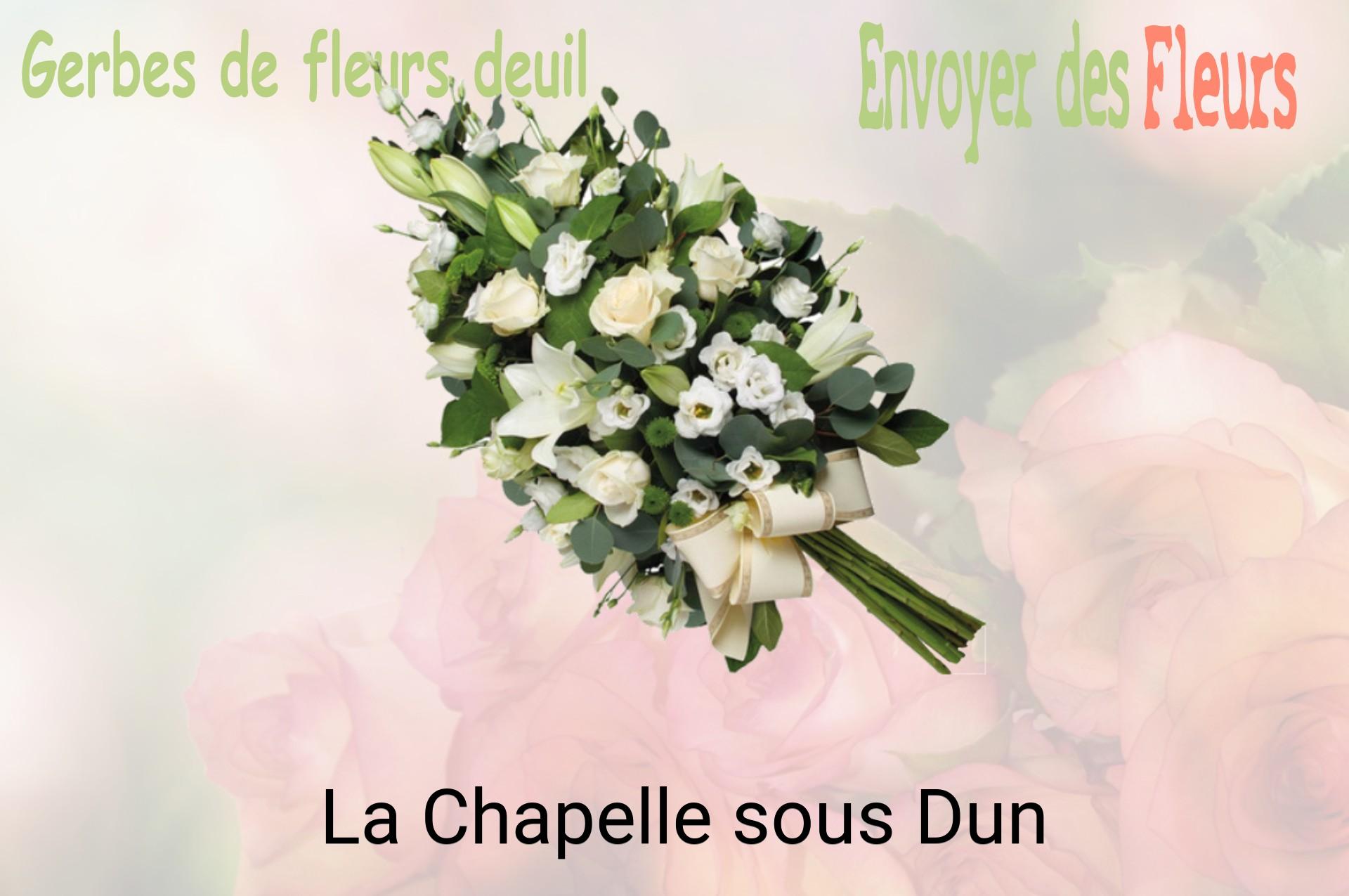 Gerbe de fleurs de deuil livrée à La Chapelle-sous-Dun
